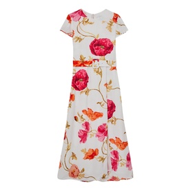 Lyra Floral-Print Belted Dress
