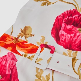 Lyra Floral-Print Belted Dress