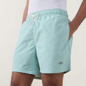 Shield Logo Drawstring Swim Shorts