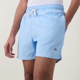 Shield Logo Drawstring Swim Shorts