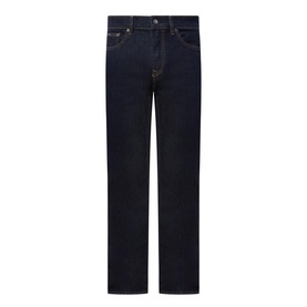 Clean Wash Straight Leg Denim Jeans