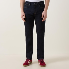 Clean Wash Straight Leg Denim Jeans