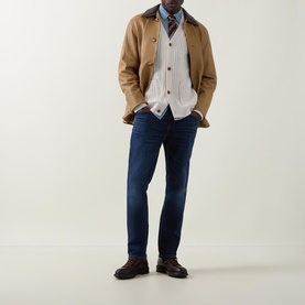 Mid-Rise Straight Leg Jeans