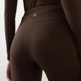 Groove High-Rise Ribbed Wide-Flare Pant