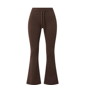 Groove High-Rise Ribbed Wide-Flare Pant