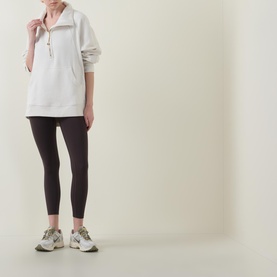 Scuba Oversized Half-Zip Long Sweatshirt
