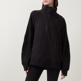 Scuba Oversized Half-Zip Hoodie