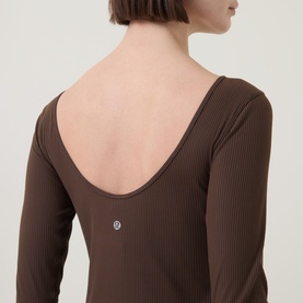 Ribbed Scoop-Back Yoga Top
