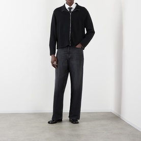 Shrunken Zip Sweatshirt