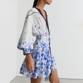 Anisa Floral Print Mini Dress