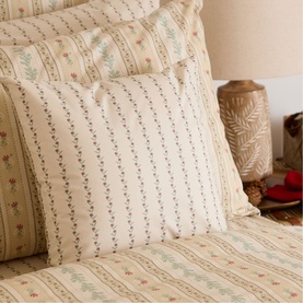 Rose Floral Small Cushion Cream
