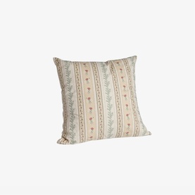 Rose Floral Small Cushion Cream