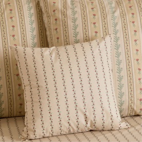 Rose Floral Small Cushion Cream