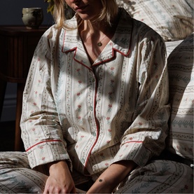 Rose Striped Pyjama Set