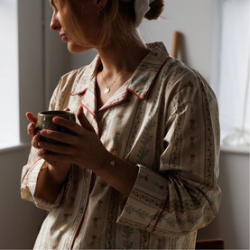 Rose Striped Pyjama Set