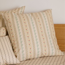 Rose Floral Large Cushion Cream