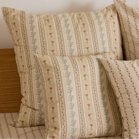 Rose Floral Large Cushion Cream