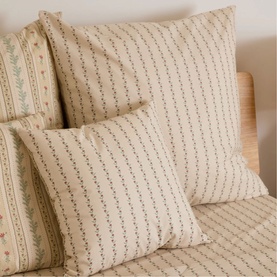 Rose Floral Large Cushion Cream