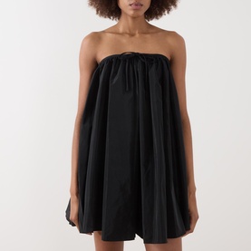 Sofia Taffeta Mini Puff Dress