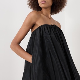 Sofia Taffeta Mini Puff Dress