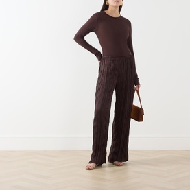 Nami Pliss&eacute; Straight Leg Trousers