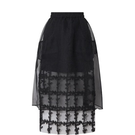 Sevara Sheer Flared Skirt