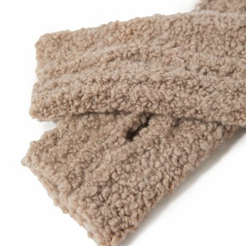 Boucl&eacute; Knit Mittens