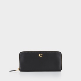 Accordion Slim Zip Around Wallet