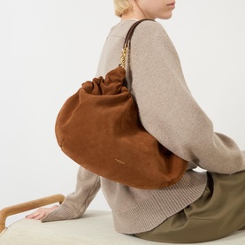 Miami Midi Suede Shoulder Bag
