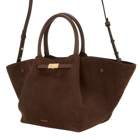 New York Midi Suede Tote Bag