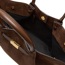 New York Midi Suede Tote Bag