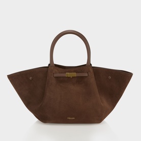 New York Midi Suede Tote Bag