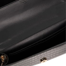 Edited Top Handle Snake-Effect Bag