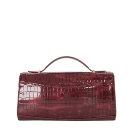 Edited Top Handle Snake-Effect Bag