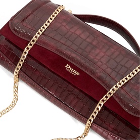 Edited Top Handle Snake-Effect Bag