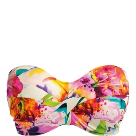 Iguazu Falls Underwired Twist Bandeau Bikini Top