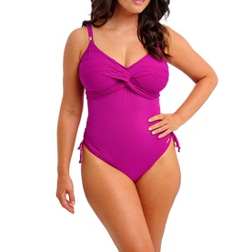 Beach Waves Underwired Twist Front Adjustable Swimsuit