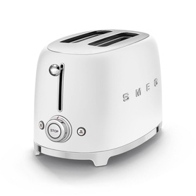Matte White 2 Slice Toaster