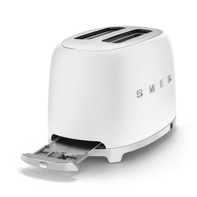 Matte White 2 Slice Toaster