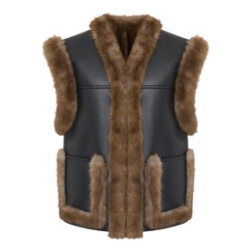 Cassia Reversible Faux Shearling Vest