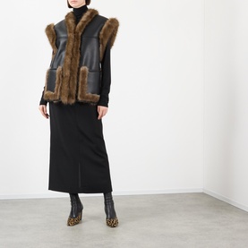 Cassia Reversible Faux Shearling Vest