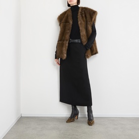 Cassia Reversible Faux Shearling Vest