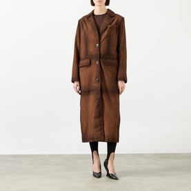 Santara Suede Trench Coat