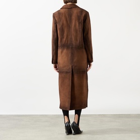 Santara Suede Trench Coat
