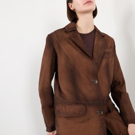 Santara Suede Trench Coat