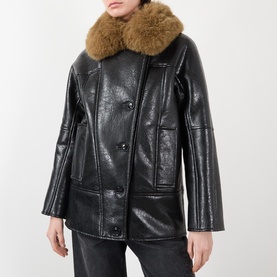 Kiti Faux Leather Jacket