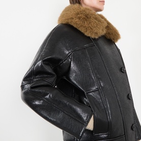 Kiti Faux Leather Jacket