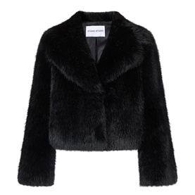 Samara Faux Shearling Cropped Jacket