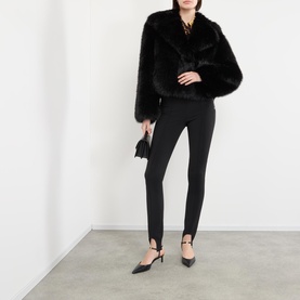 Samara Faux Shearling Cropped Jacket