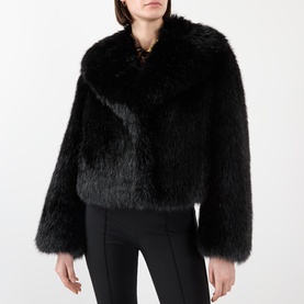 Samara Faux Shearling Cropped Jacket